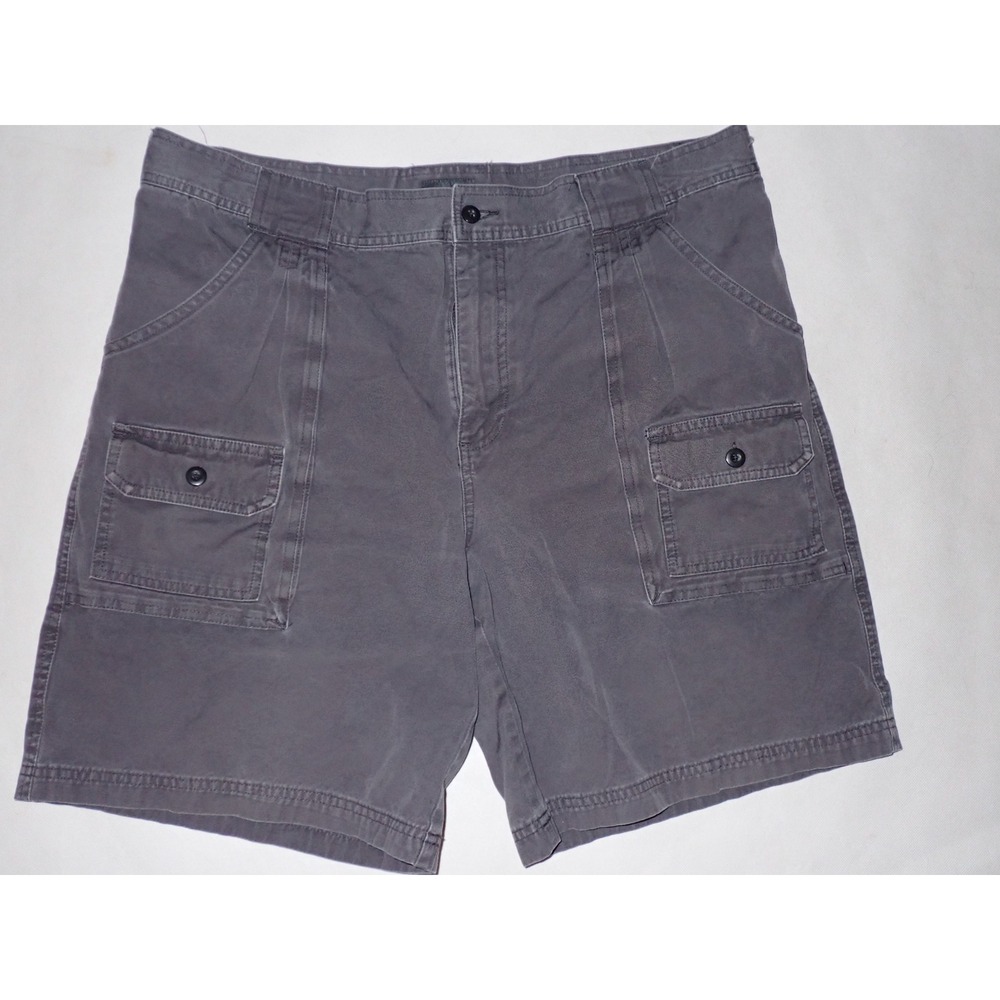 Cabela's Men's Gray Canvas Cargo Utility Shorts Size 38